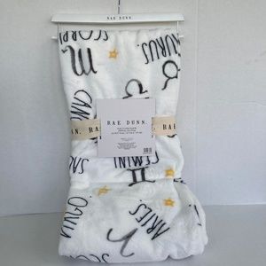 Rae Dunn ZODIAC Plush Throw NWT